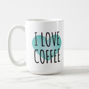 Caneca De Café Eu Amo Café (15 oz) Café Mug