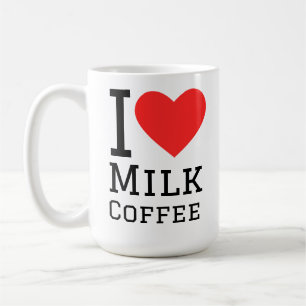Caneca De Café Eu amo café com leite