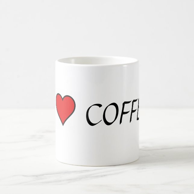 Caneca De Café ~Eu Amo Café~ MUG, PERSONALIZE-O! (Centro)