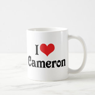 Caneca De Café Eu Amo Cameron