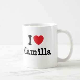Caneca De Café Eu amo Camilla Heart T-Shirt