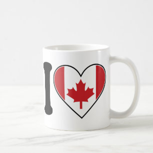 Caneca De Café Eu amo Canadá