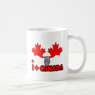 Caneca De Café Eu amo Canadá