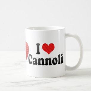 Caneca De Café Eu amo Cannoli