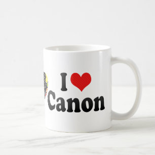 Caneca De Café Eu amo Canon