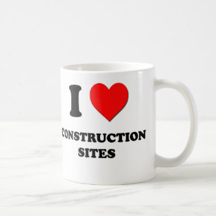 Caneca De Café Eu amo canteiros de obras