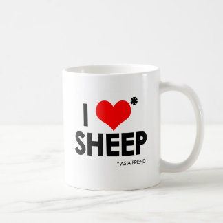 Caneca De Café Eu amo * carneiros