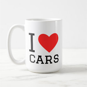 Caneca De Café Eu amo carros