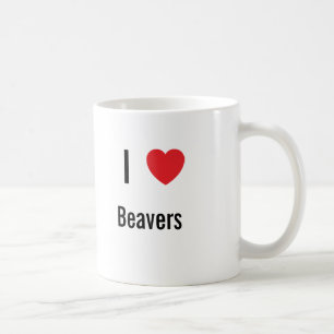 Caneca De Café Eu amo castores