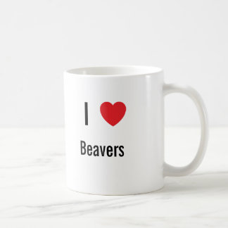 Caneca De Café Eu amo castores