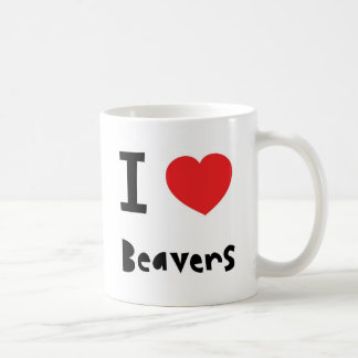 Caneca De Café Eu amo castores