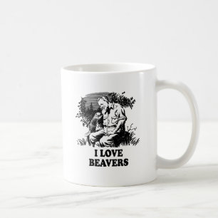 Caneca De Café Eu Amo Castores