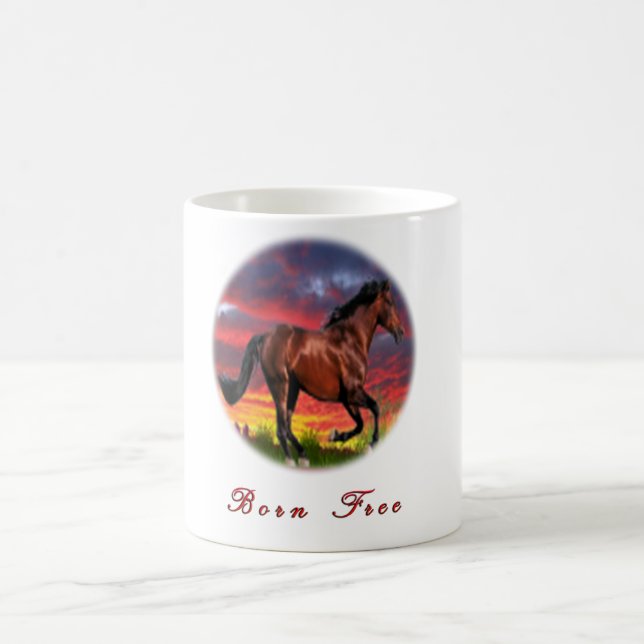 Caneca De Café Eu amo Cavalos (Centro)