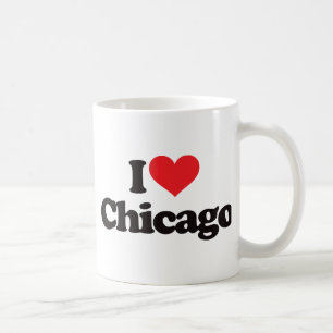 Caneca De Café Eu amo Chicago