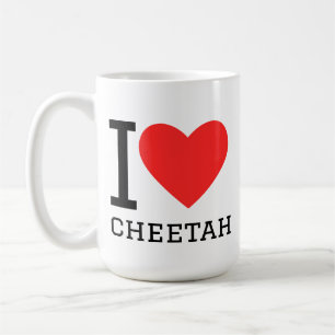 Caneca De Café Eu amo chita 