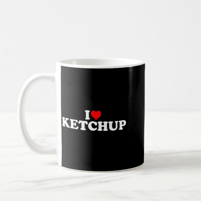 Caneca De Café Eu Amo Chup - Coração (Esquerda)