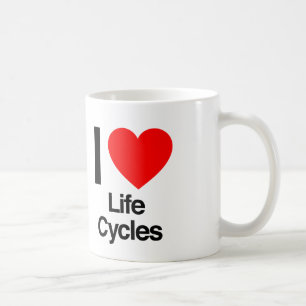 Caneca De Café eu amo ciclos de vida