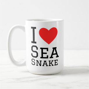 Caneca De Café Eu amo cobra marinha