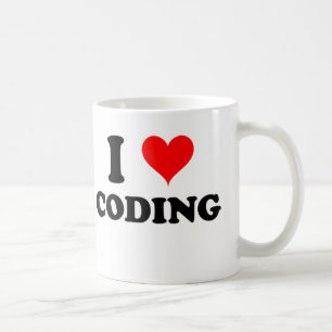 Caneca De Café Eu amo codificar