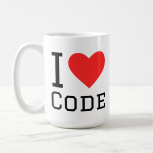 Caneca De Café Eu amo código
