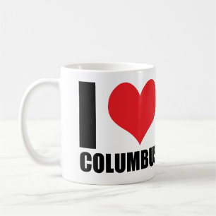 Caneca De Café Eu amo Columbus