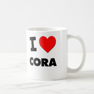 Caneca De Café Eu amo Cora