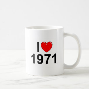 Caneca De Café Eu amo (coração) 1971