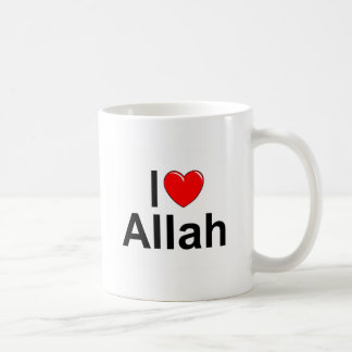Caneca De Café Eu amo (coração) Allah