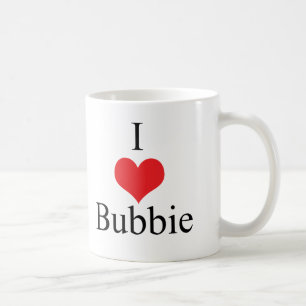 Caneca De Café Eu amo (coração) Bubbie