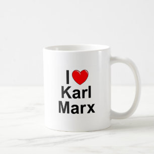 Caneca De Café Eu amo (coração) Karl Marx
