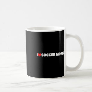 Caneca De Café Eu Amo (coração) Mães de Futebol