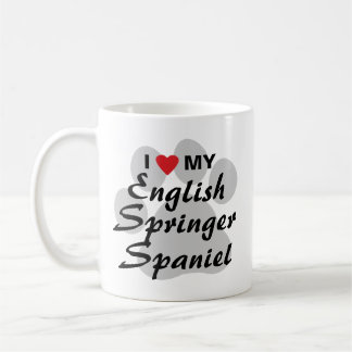 Caneca De Café Eu amo (coração) meu Spaniel de Springer inglês