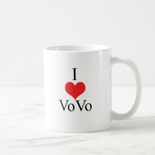 Caneca De Café Eu amo (coração) VoVo