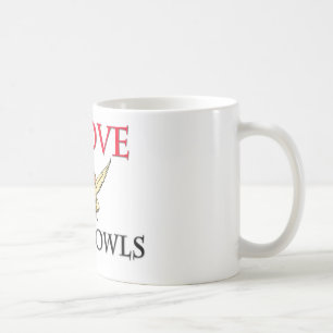 Caneca De Café Eu amo corujas de celeiro