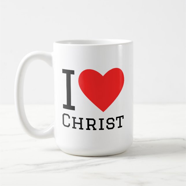 Caneca De Café Eu amo Cristo (Esquerda)