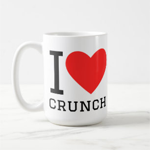 Caneca De Café Eu amo crunch