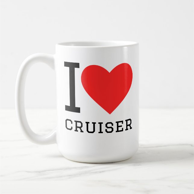 Caneca De Café Eu amo cruzeiro (Esquerda)