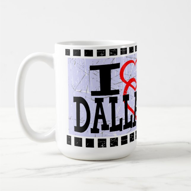 Caneca De Café Eu amo Dallas - Mugs (Esquerda)