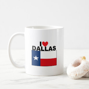 Caneca De Café Eu Amo Dallas, TX