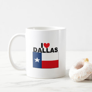 Caneca De Café Eu Amo Dallas, TX