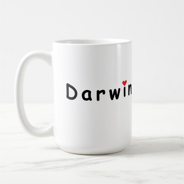 Caneca De Café Eu amo Darwin Austrália (Esquerda)