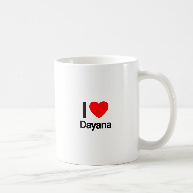 Caneca De Café eu amo dayana (Direita)