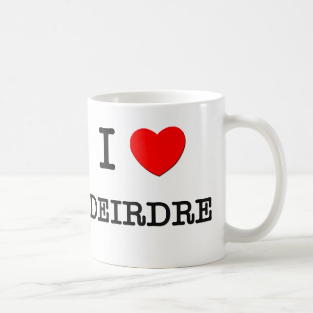 Caneca De Café Eu amo Deirdre (Direita)