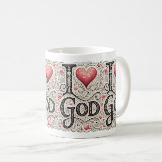 Caneca De Café Eu amo Deus