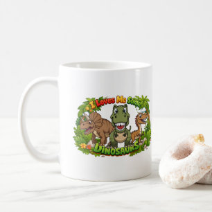 Caneca De Café Eu Amo Dinossauros – Chocolate Quente