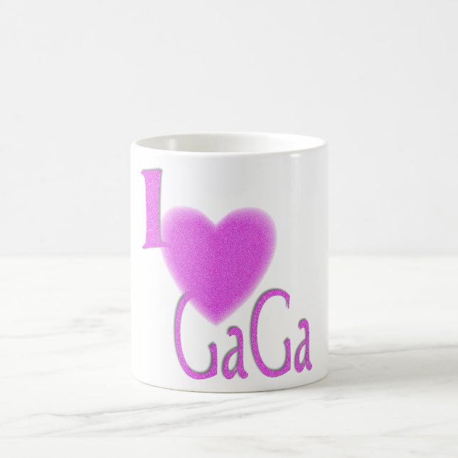 Caneca De Café eu amo dizer gogo gaga (Centro)