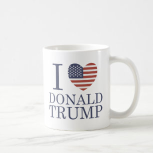 Caneca De Café Eu Amo Donald Trump