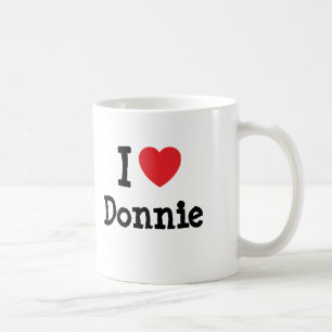Caneca De Café Eu amo Donnie Heart T-Shirt