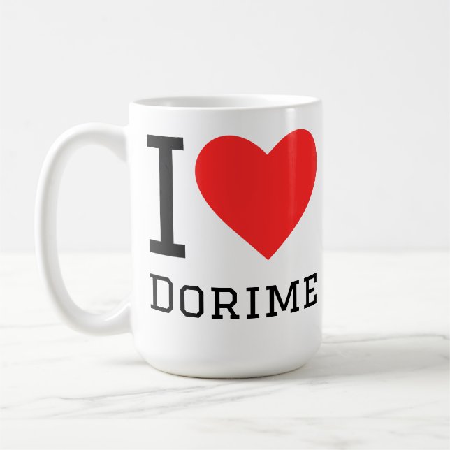 Caneca De Café Eu amo dorime (Esquerda)