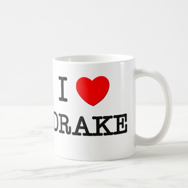 Caneca De Café Eu amo Drake (Direita)